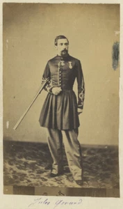 CDV Mayer & Pierson. Jules Gérard, dit "le Tueur de Lions", lt du 3e Spahis. - Picture 1 of 2