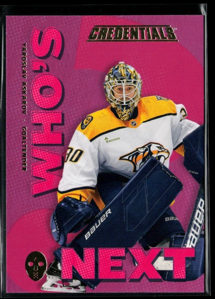 2023-24 Upper Deck Credentials Who's Next? #WN-YA Yaroslav Askarov RC - Image 1 of 2
