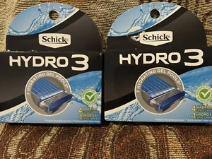 Lot of 2 Packs Schick Hydro 3 Razor Cartridges - Picture 1 of 2