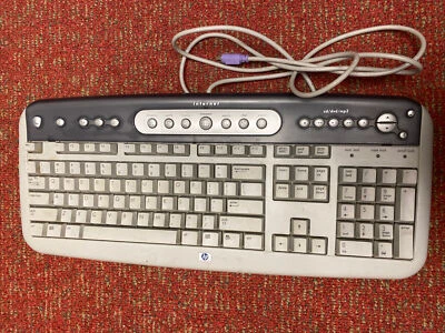 Vintage HP Keyboard Model 5181 - Internet/Multimedia Wired PS/2 Keyboard Tested - Image 1 of 4