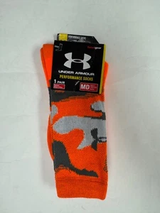 NEU Under Armour Crew Heatgear Performance Herrensocken, orange, M, Größe 4-8 1/2 - Bild 1 von 1