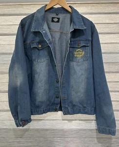 Seminole Hard Rock Hotel Casino Adult Sz XXL Jean Jacket Light Blue Denim - Picture 1 of 5