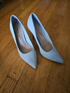 Christian Siriano Women's Grey Faux Suede Pointed Toe Pump Shoes size 8.5 - Picture 1 of 4