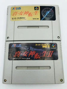 Shin Megami Tensei 1 2 Super Famicom Super Nintendo SNES Japan Japanese Atlus - Picture 1 of 2