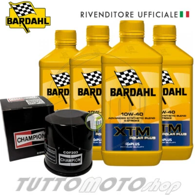BARDHAL - CHAMPION Tagliando HONDA GL 1500 F6C Valkyrie 1997-2003 - Bardahl XTM 10W40 + Filtro