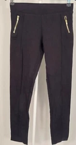 Cherokee Girls Pants Black Pocket Zip Pullover Elastic Waist Long Size L - Picture 1 of 9