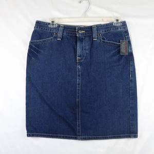 Tommy Hilfiger Falda Mujer 12 Denim Recto Hasta la Rodilla Premium Nueva Con Etiquetas - Imagen 1 de 17