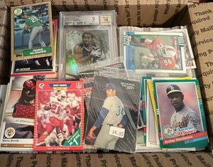 Medium Flat Rate Box of Sports Cards - Mixed Years And Sports - See Pics! Box 2 - Picture 1 of 3