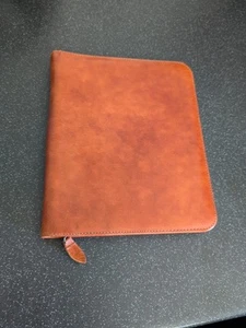 Brown Vintage Writing Set Made In England Real Hide Leather - Foto 1 di 5