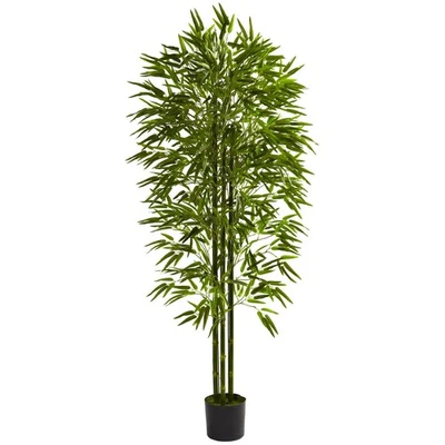 6' INDOOR OUTDOOR UV RESISTANT ARTIFICIAL FAKE REALISTIC BAMBOO TREE - Изображение 1 из 2