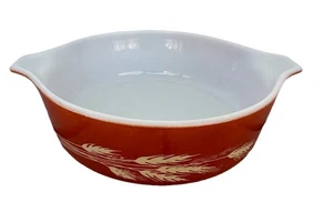 Vintage Pyrex 471-B Autumn Harvest Wheat Casserole Serving Dish No Lid 500ml - Picture 1 of 4