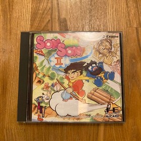 Son son II 2 W/Case Manual PC Engine Hu Card Retro Used Game Good NTSC-J Japan