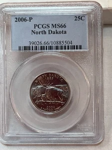 2006 P North Dakota State Quarter PCGS MS66 Cert# 10885504 - Picture 1 of 4