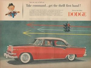 1955 Dodge Royal Lancer Automobile Take Command Get The Thrill First Print Ad - Picture 1 of 1