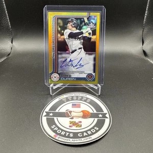 Caleb Durbin 2025 Topps Chrome Pro Debut Gold Refractor Auto /50 Q5547 - Bild 1 von 4