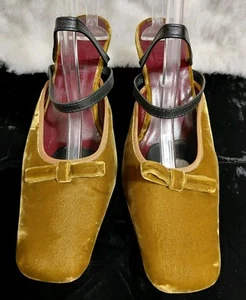 STAUD Karine Velvet Avocado Green Bow Pointed Toe Mules w/Double Straps EU 41 - Bild 1 von 11