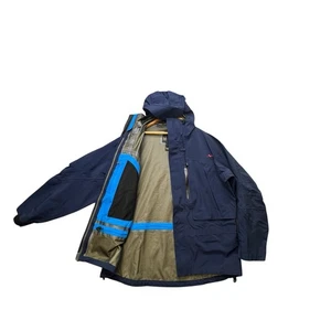 L.L.Bean All Conditions Gore-Tex Rain Jacket Mens Size XL Blue Hooded - Picture 1 of 14