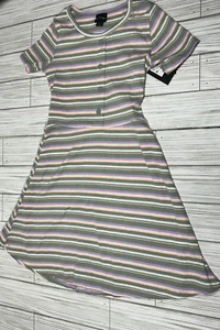 Art Class Multicolor Retro Striped A-line Dress Size S (6/6X) - Picture 1 of 3