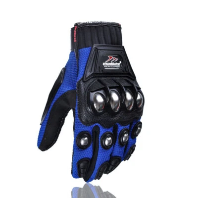 Guantes de moto de acero inoxidable para hombre deportivos moto carreras calle MAD Foto 1 de 4