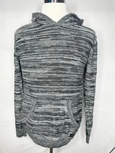 Rip Curl Grey Pullover Knit Hoodie Jumper Long Sleeve Mens Small - Picture 1 of 8