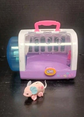 Ratón y portador Little Live Pets/Hábitat con rueda para correr Foto 1 de 4