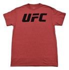 UFC Mens Black Print On Red Heather MMA Shirt New S, M, L, XL