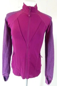 Ivivva by Lululemon Girls 14 Jacket Perfect Your Practice Purple Herringbone EUC - Picture 1 of 3