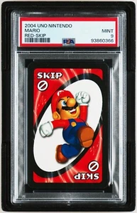 PSA 9 NEUWERTIG Mario (Red Skip) - 2004 Nintendo UNO Super Mario POP 1 - Bild 1 von 2