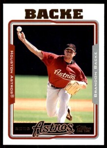 2005 Topps Brandon Backe Baseball Cards #506