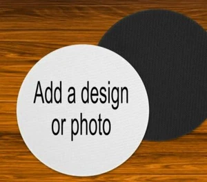 1 pcs coasters with black rubber backing - Picture 1 of 2
