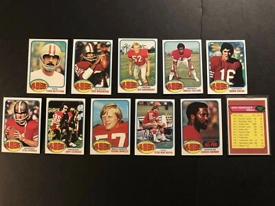 1976 Topps SAN FRANCISCO 49ers Complete TEAM Set STEVE SPURRIER Norm SNEAD - Image 1 of 2