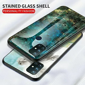 Para OnePlus 9 Pro / Nord N10 / N100 / N200 5G Mármol Vidrio templado TPU Cubierta de la caja - Imagen 1 de 24
