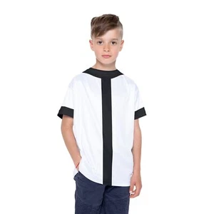 Youth 10 Black and White Uniform Costume Ben Jersey Kids - Picture 1 of 25