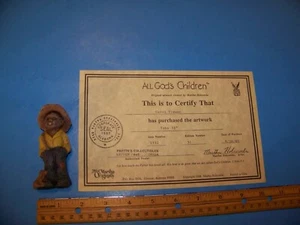 Toby 3.5" Figurine All God's Children by Martha Holcombe Original with COA - Picture 1 of 7