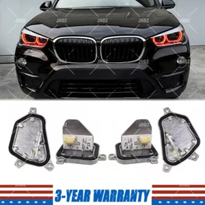 RED Angel Eye DRL LED Modules For BMW X1 F48 F49 2016-2019 LED Headlight - Picture 1 of 3