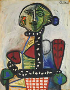 Pablo Picasso Woman With Chignon In An Armchair Canvas Print 16 x 20