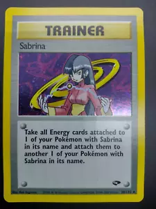 Sabrina Trainer 20/132 Holo Rare Gym Challenge WOTC Pokemon Card Near Mint - Picture 1 of 3