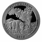 2010 S Parks Quarter Yellowstone ATB Proof Single Gem Deep Cameo CN-Clad Coin
