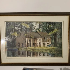 Mildred Sands Kratz - Signed 1978 414/950 - Reflections By A Stream - Picture 1 of 8