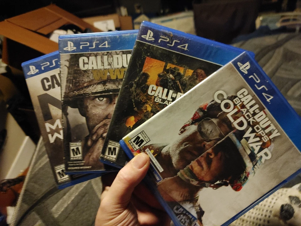 Call Of Duty  World War 2, Black Ops 4 Modern Warfare & Black ops Cold War Used - Image 1 of 1