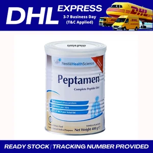 8 X NESTLE HEALTH SCIENCE PEPTAMEN COMPLETE PEPTIDE DIET VANILLA 400G FAST SHIP - Picture 1 of 6