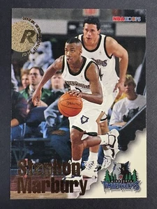 1997 Fleer/Skybox NBA Hoops Card #300 Stephon Marbury Minnesota Timberwolves RC - Picture 1 of 2