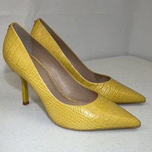 Carvela Kurt Geiger Leather pumps crocodile yellow with spike heel 36 NEW US 6 - Picture 1 of 9
