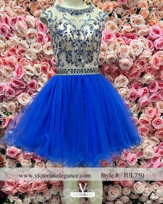 女式舞会返校连衣裙短露肩 A 字裙 — 第 1/4 张图片