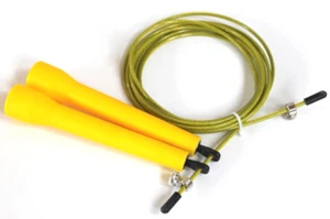 CORDA PER SALTARE FITNESS SPEED JUMP ROPE CROSSFIT REGOLABILE IN ACCIAIO - Foto 1 di 2