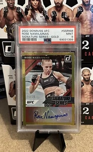 2022 Donruss Rose Namajunas Signature Series Gold PSA 9 - Picture 1 of 2