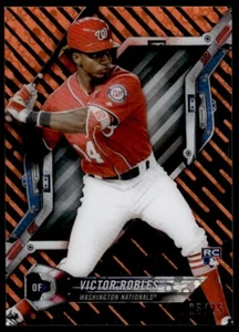 2018 Topps High Tek ORANGE ROOKIE /25 Victor Robles Washington Nationals #HT-VR - Picture 1 of 2
