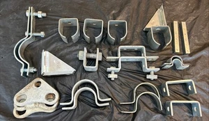 Mixed lot of 24 Clamps and Mounting Brackets 20Lbs!! - Picture 1 of 17