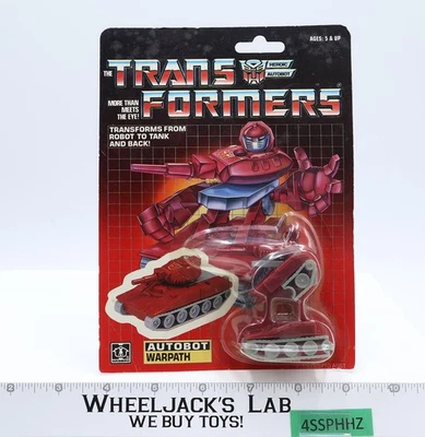 Warpath White Border G1 Transformers 1985 Hasbro Action Figure NEW MOSC SEALED - Image 1 of 4