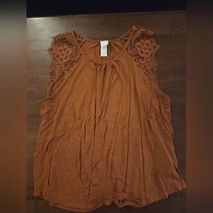 women large sleeveless top camel brown H&M - Bild 1 von 1